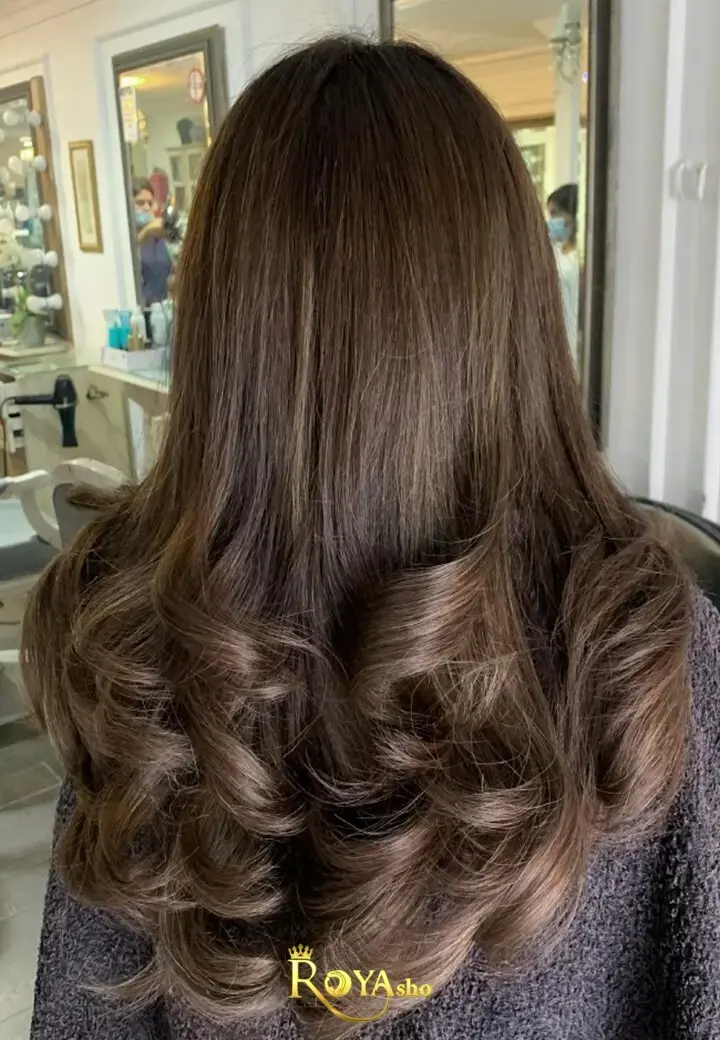 ترکیب قهوه‌ای تیره با تن مات که به موها عمق، جلای لطیف و شکوه طبیعی می‌دهد.