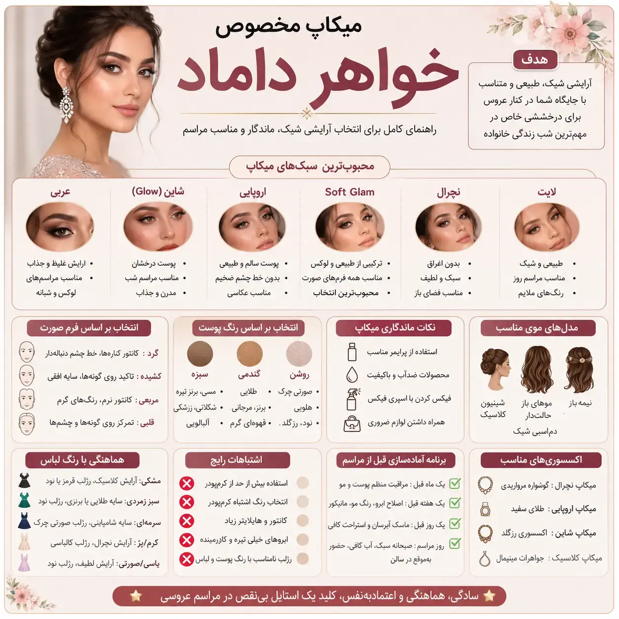 میکاپ مخصوص خواهر داماد 