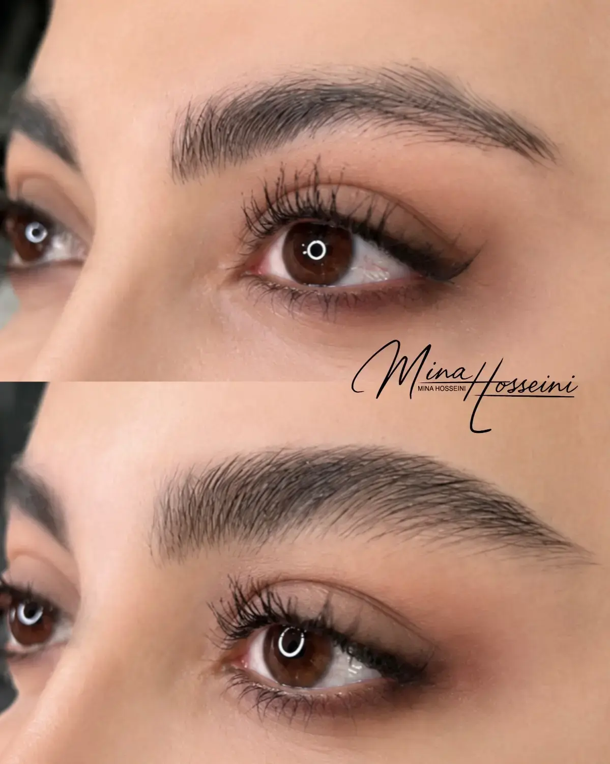 میکروبلیدینگ‌ ابرو‌ و شیدینگ لب مینا حسینی